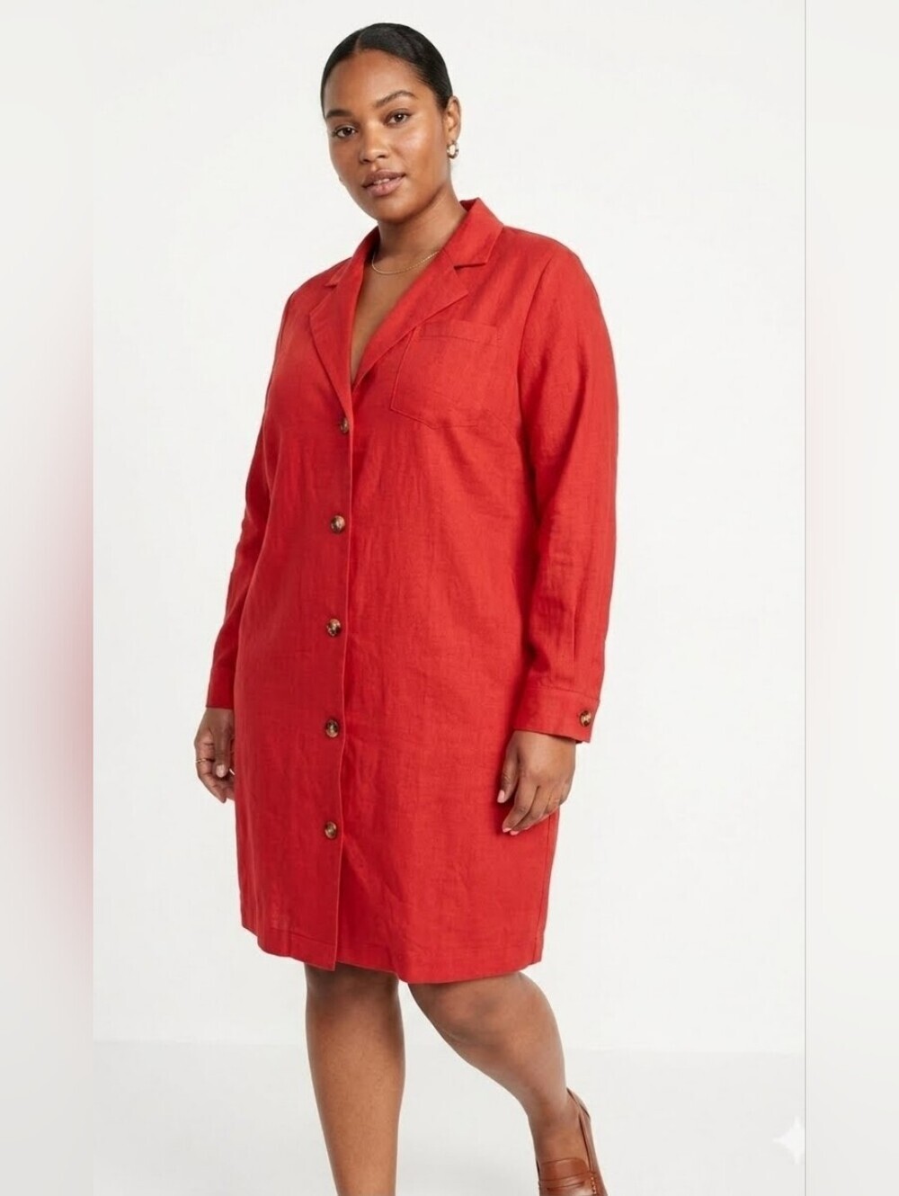 Button Up Shift Jacket Dress 16